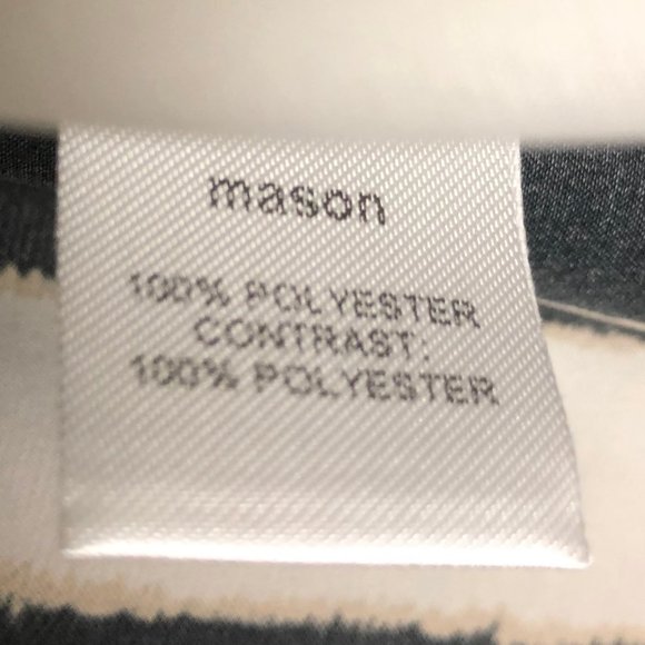 Mason Cream Striped Button Down Size 8 - Picture 6 of 6